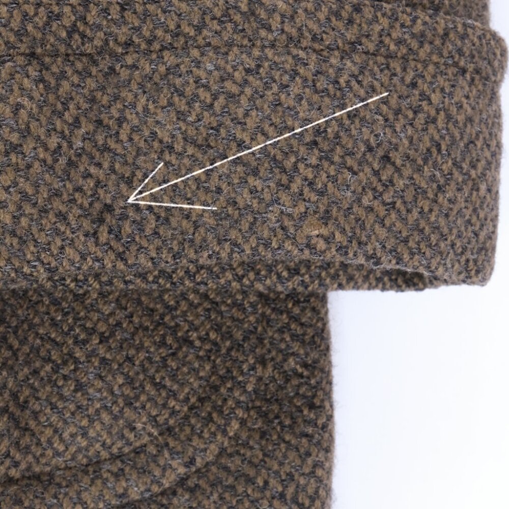 Vintage Rodex Of London Mens Size 42 Regular Tan Brown Wool Trench Coat Hidden - Picture 7 of 15